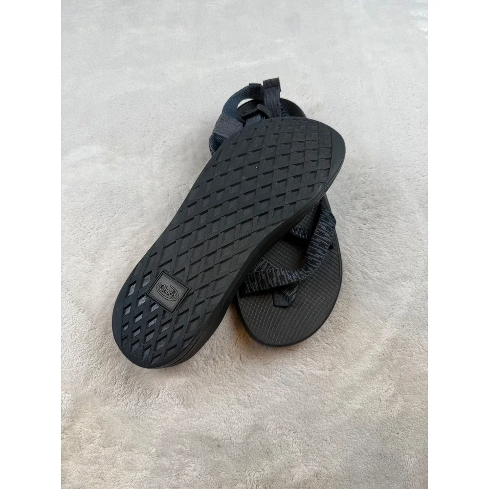 Chaco Mens Z/Cloud Sandals‎ Size 11 Black Gray Adjustable Straps Outdoor Casual